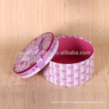 Custom print round hat flower packaging box wholesale